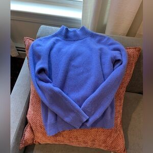 100% cashmere Preston & York Violet Mock Neck Sweater